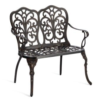 Скамья Secret De Maison Symphonie сплав металла/алюминий, 95х56х92см, бронза