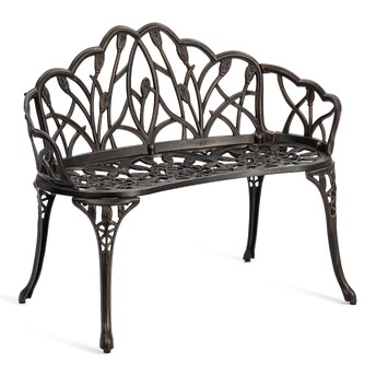 Скамья Secret De Maison Strauss (Штраус) алюминиевый сплав, 99хх56х76см, бронза/bronze