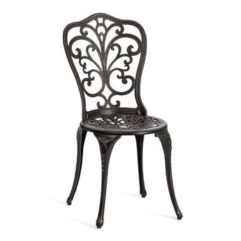 Стул Secret De Maison Mozart алюминиевый сплав, 53х41х89см, бронза/bronze