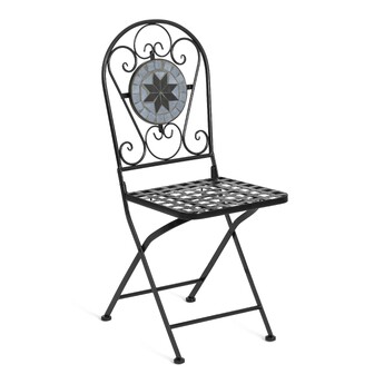 Стул Secret de Maison Vicenza/Виченза (мод.PL08-1070-1-GBRN) металл, 36х35х91см, черный/плитка 