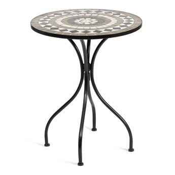 Стол Secret de Maison Romeo/Ромео (мод.PL08-7451RV) металл, 60х72см, черный /плитка 