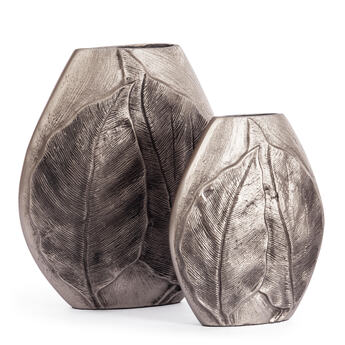 Набор ваз Secret De Maison NOSI ( mod. LS-0001 ) металл: аллюминий, 29 х 37см, 23 х 28 см, серебристый