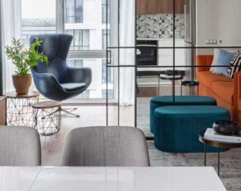 Эффектная двухкомнатная квартира с отличной планировкой.