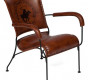 Кресло Secret De Maison MAJOR ( mod. M-14530 )  металл/кожа буйвола, 65*58*75, коричневый