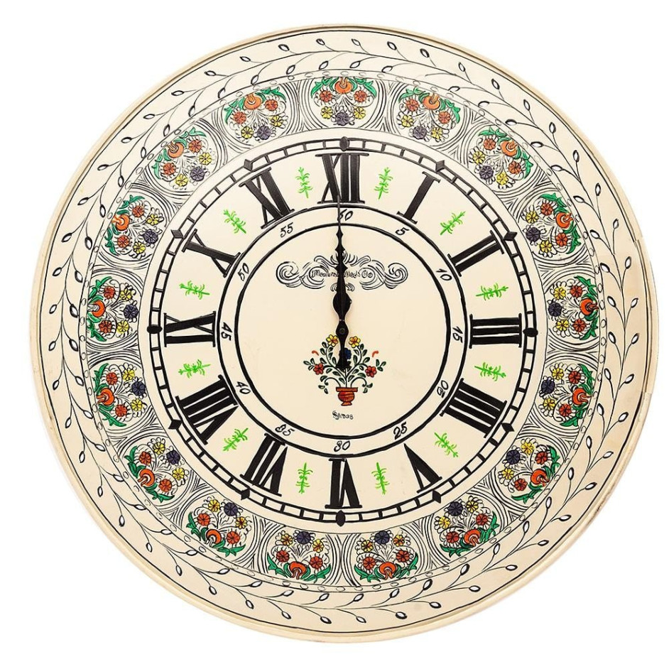 Часы Secret De Maison FLEURS ( mod. FS-001) металл, 65х10х65см, белый