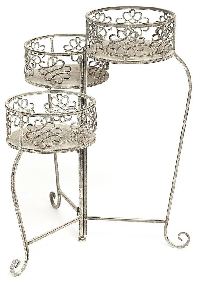 Цветочница Secret de Maison Troi/Трои (мод. PL08--7689) металл, 59*29*63см, Античный серый