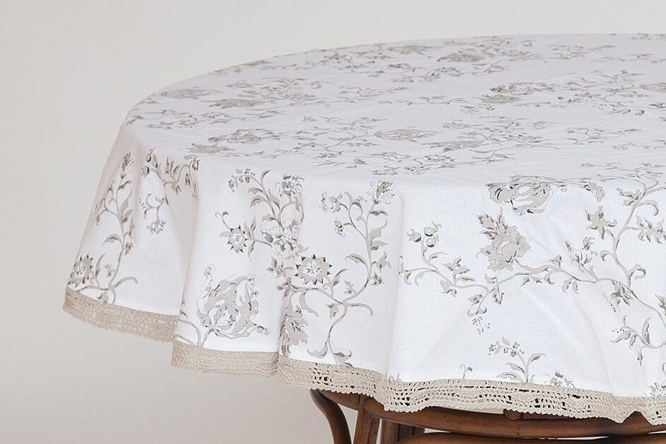 Chenonceau | Скатерть круглая Шенонсо хлопок, диаметр 150 см