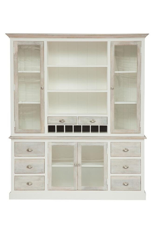 Буфет Secret De Maison RIVIERA ( mod.2223 ) дерево манго, 180*45*210, Antique white/white wash