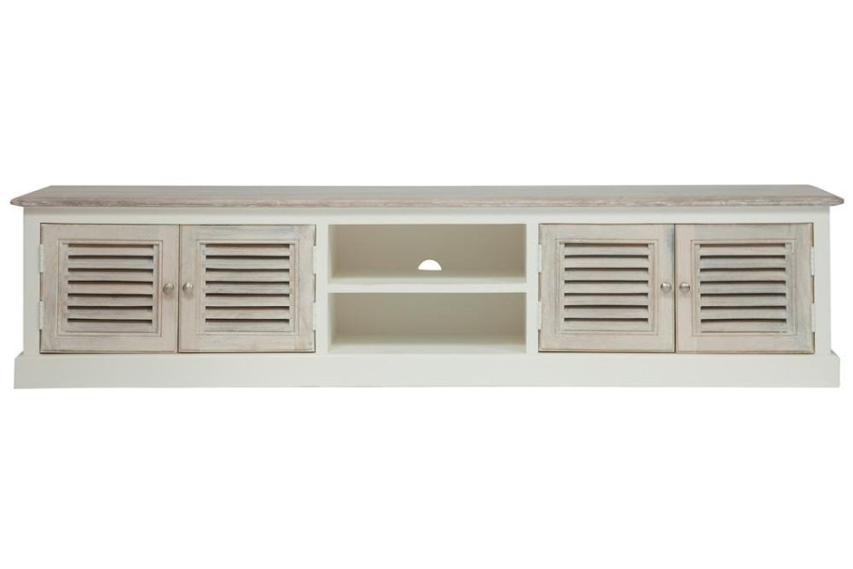 TV тумба Secret De Maison RIVIERA ( mod.2320 ) дерево манго, 45х198х45см, Antique white/white wash
