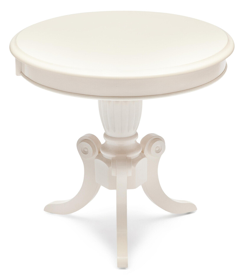 Стол MEEN ( MO-ET ) дерево гевея/мдф, 59х59х55см, ivory white (слоновая кость 2-5)