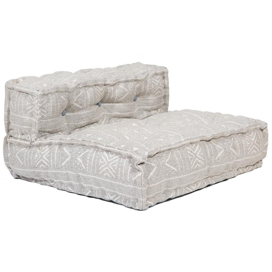 Модуль мягкий со спинкой  Secret De Maison SICILIA (mod. 10097) cotton Kilim, 80х80х43см, серый