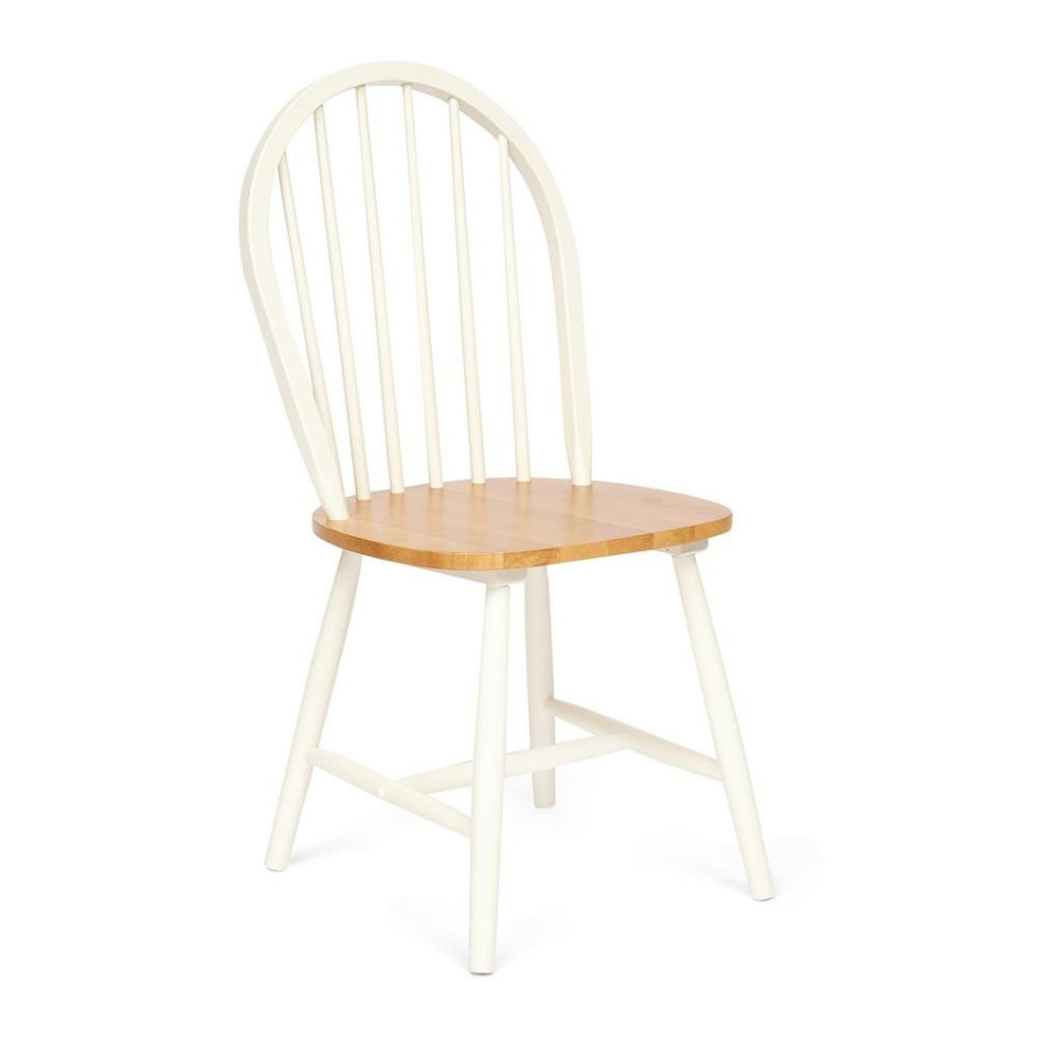 Стул AVERY (mod. 1101) (комплект) дерево гевея, 45,5х50х94см, oak/ivory white ( дуб/слоновая кость)