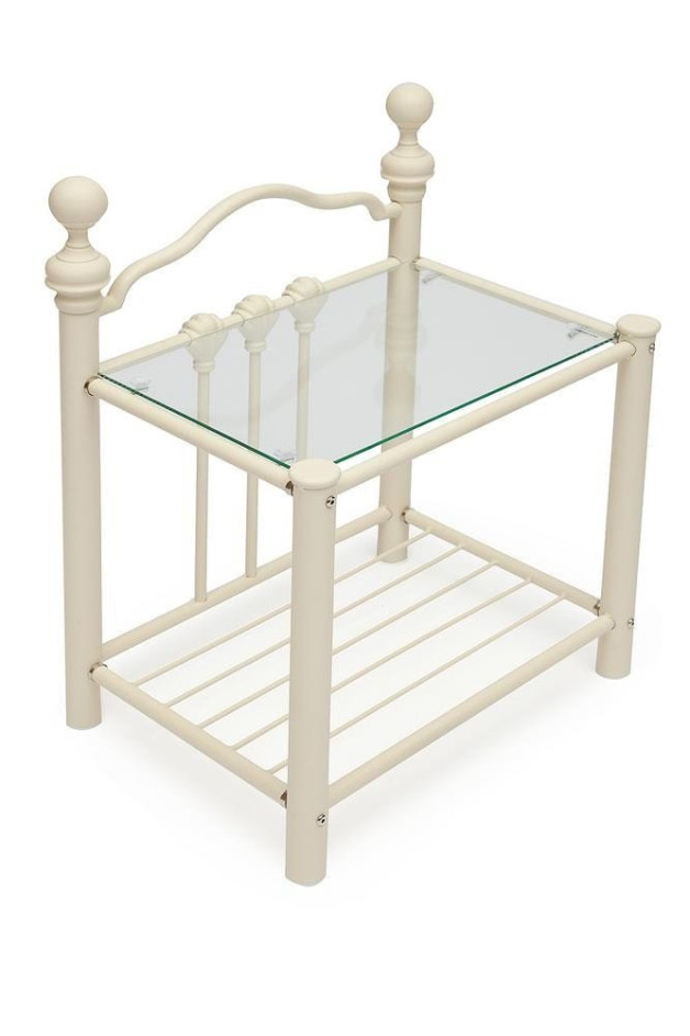 Тумба прикроватная DERBY 51,2х37,2х70см, Античный белый (Antique White)