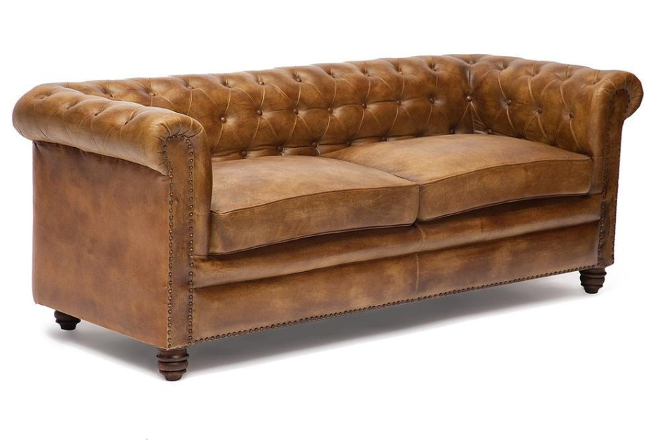 Диван 3-х местный Secret De Maison CHESTER ( mod. 1175T ) кожа буйвола, 190*77*79, Античный светлый