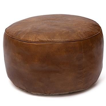 Пуф Secret De Maison SELBY ( mod. 606 ) кожа буйвола, 48 х 48 х 24, Античный светлый