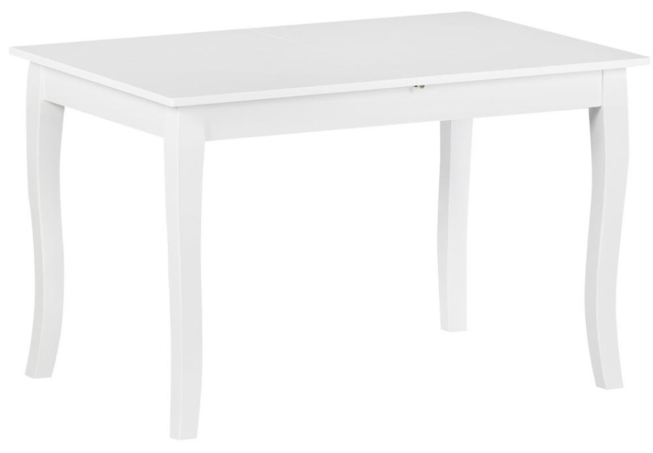 Стол раскладной Гефест/Hephaestus (mod. MEC T-421E) дерево гевея/мдф, 80х120+30х76см, pure white (белый 2-1)