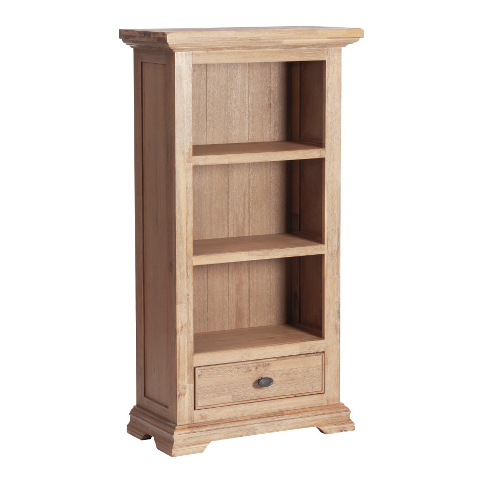 Книжный шкаф малый Secret De Maison AVIGNON ( mod. PRO-L01-H132 ) дерево акация, 132х70х35см, Натуральный (Brushed Ash color)