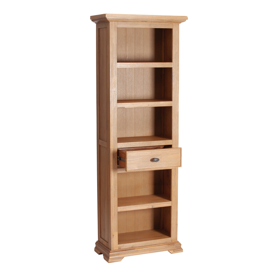 Книжный шкаф Secret De Maison AVIGNON ( mod. PRO-L01-H195 ) дерево акация, 195х70х35см, Натуральный (Brushed Ash color)