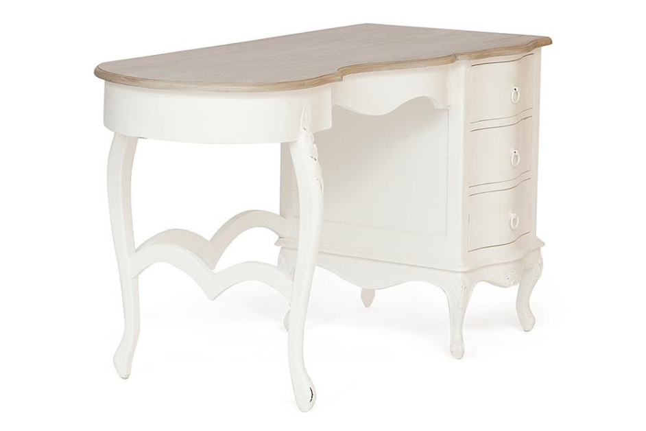 Письменный стол Secret De Maison PIERRE ( mod. DESK PR 18 ) красное дерево, 77х131,5х60см, Натуральный Минди/butter white