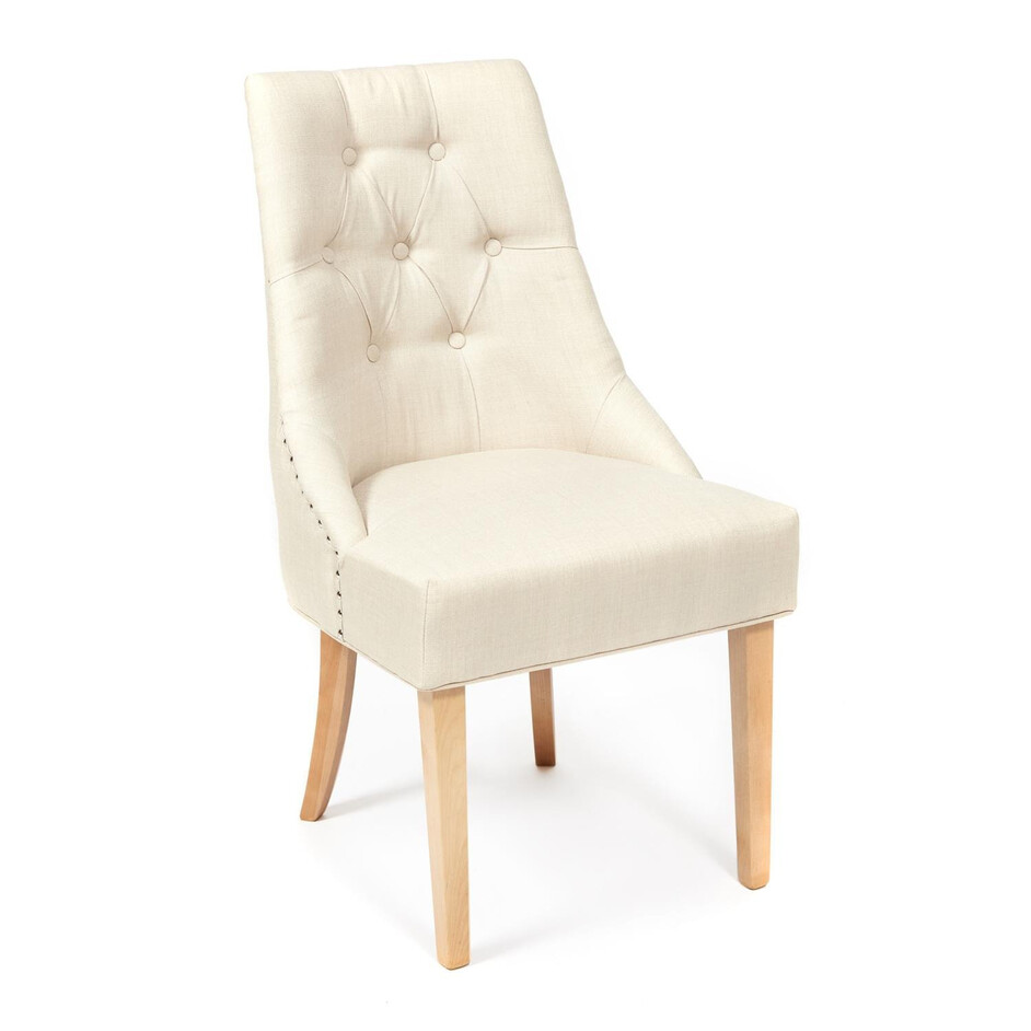 Стул Secret De Maison Prima (mod. C004) дерево береза, ткань: хлопок, 52х61х90см, бежевый