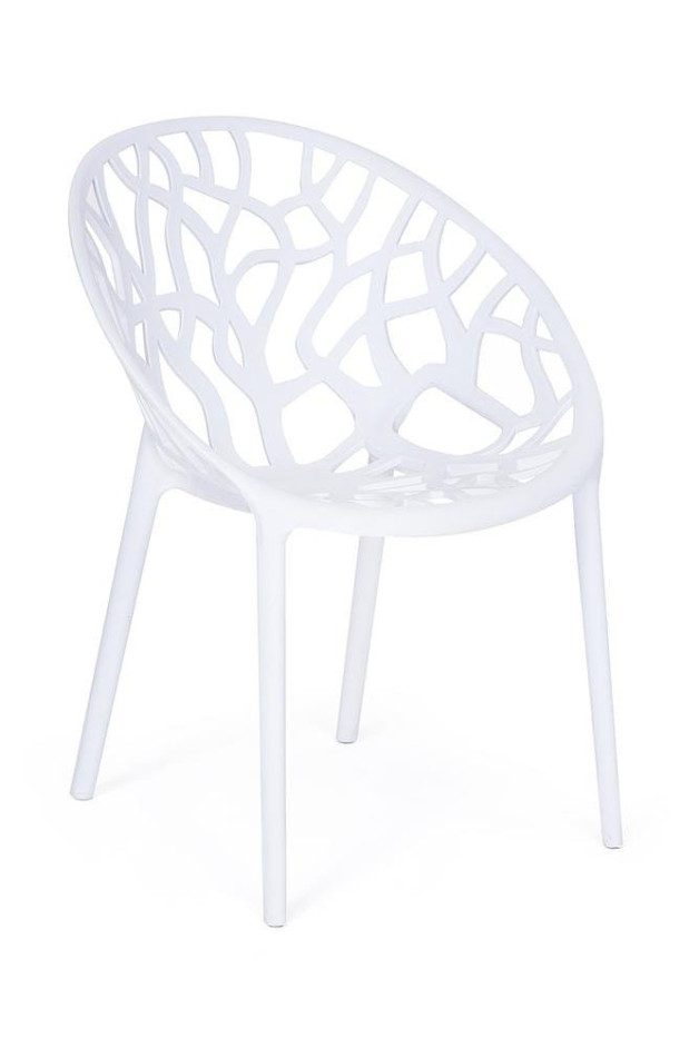 Стул BUSH (mod. 017) пластик, 60*58,5*80см, белый