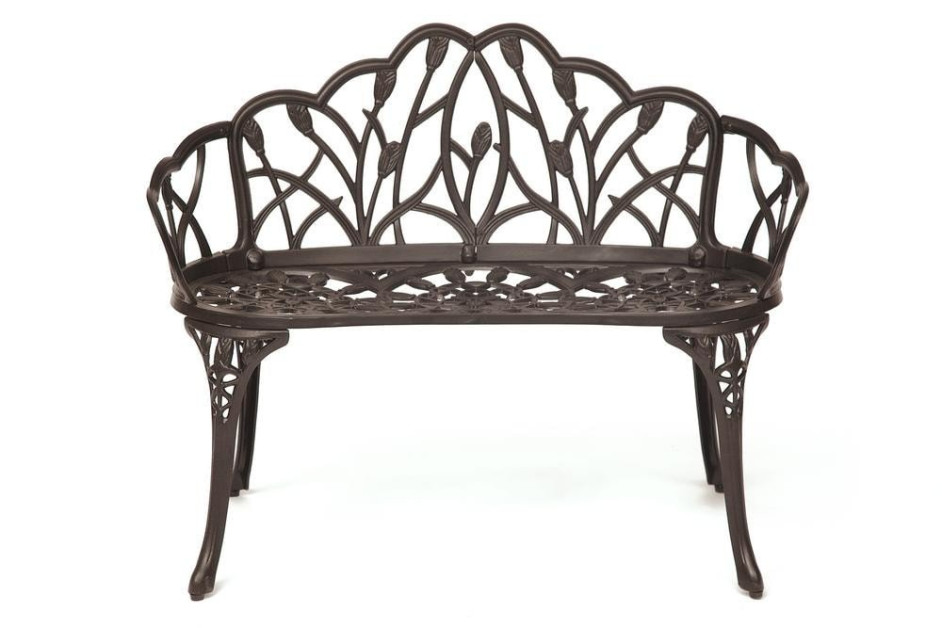 Скамья Secret De Maison Strauss (Штраус) алюминиевый сплав, 99хх56х76см, бронза/bronze