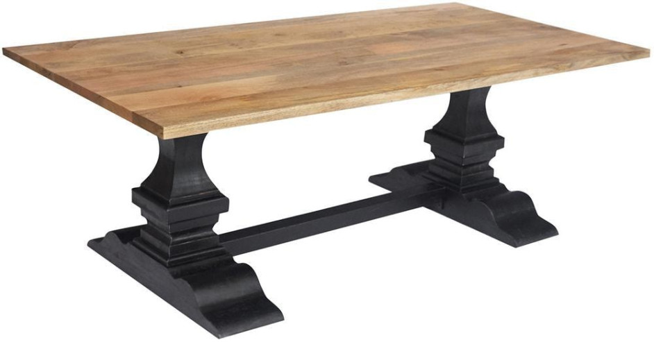 Стол обеденный Secret de Maison BLACK LABEL (mod. RD-001A) дерево акация, манго, мдф, 220х110х78 см, черный/натуральный