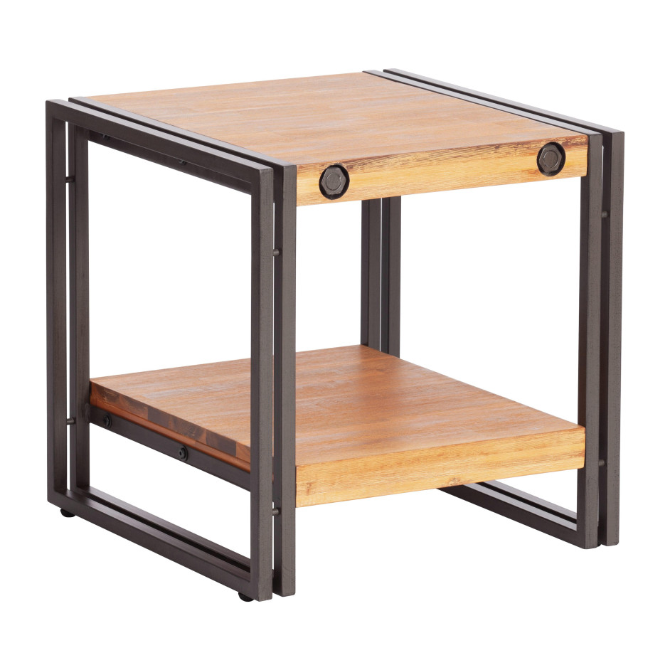 Столик Secret De Maison CITY ( mod. CTY L12 ) металл/дерево, 50х50х50 см, коричневый дым (smoke brown B034)
