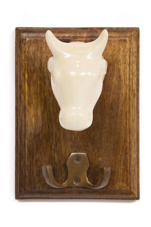 Крючок Secret De Maison CHATEAU (mod. C-1436) дерево манго/керамика, 14*10*19см, натуральный (natural)