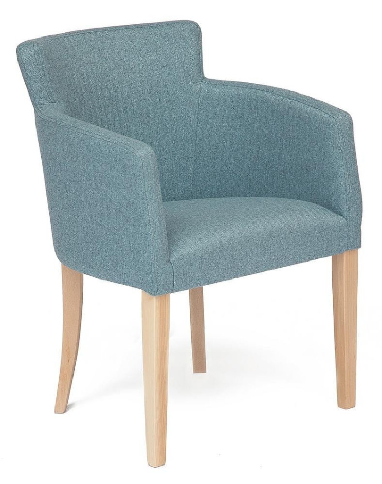 Кресло KNEZ Бук, 650*650*600, дерево натуральный , ткань - синий кварц (Kitana 9908)