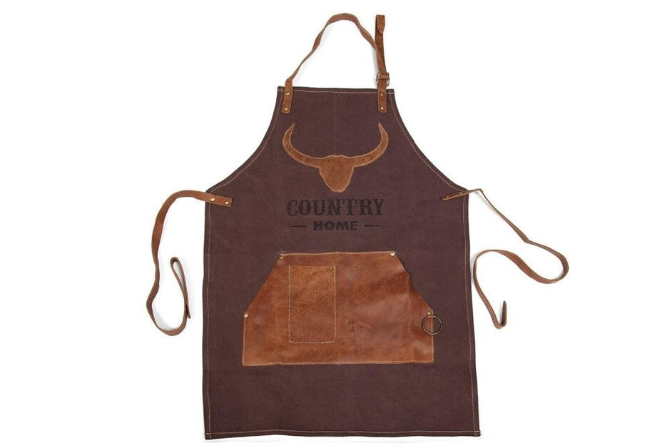 Фартук барбекю Secret De Maison COUNTRY MAN ( mod. M-14331 ) кожа буйвола / ткань, 60*89, коричневый