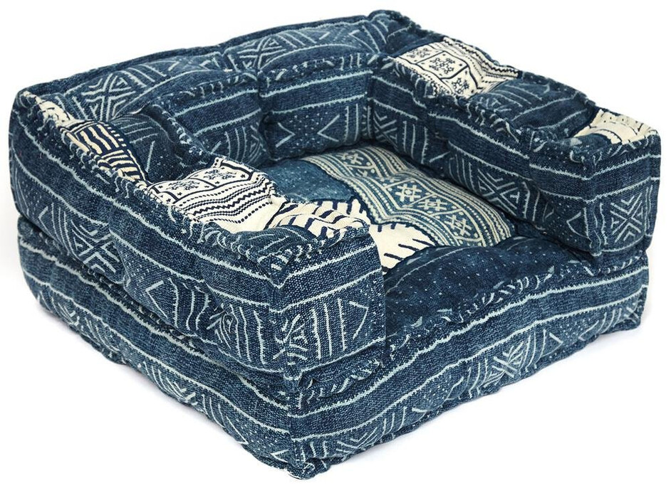 Модуль мягкий кресельный Secret De Maison BASCO (mod. MA-112) cotton Kilim, 80х80х20см, синий