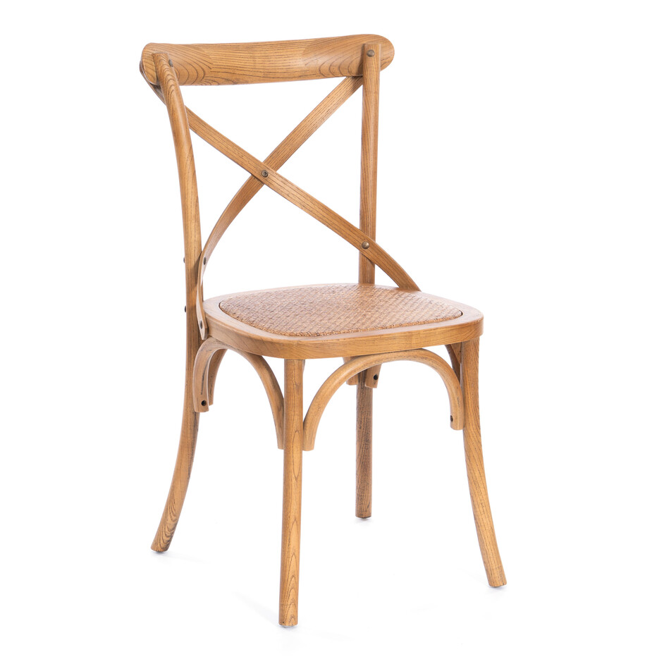 Стул CROSS (mod.CB2001) дерево вяз, 49.5*53.5*87, Груша (№3)