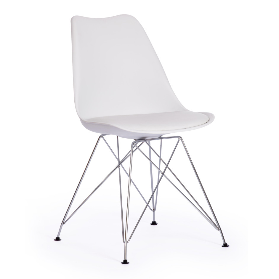 Стул TULIP IRON CHAIR (mod.EC-123) металл/пластик, 54,5*48*83,5см, white (белый)