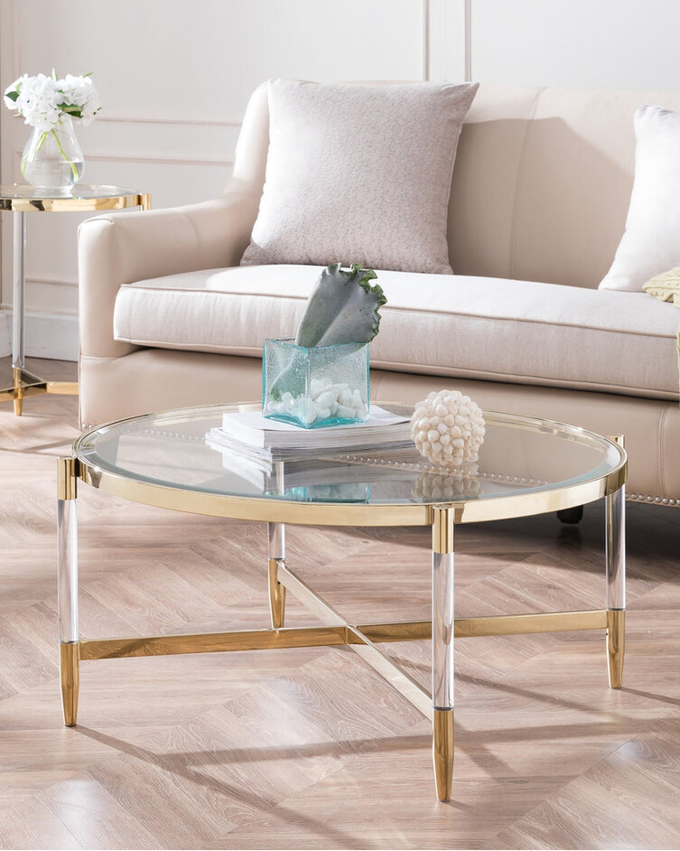 Кофейный стол Secret de Maison Sheyron gold, 90 х 90 х 40, LHT621PG