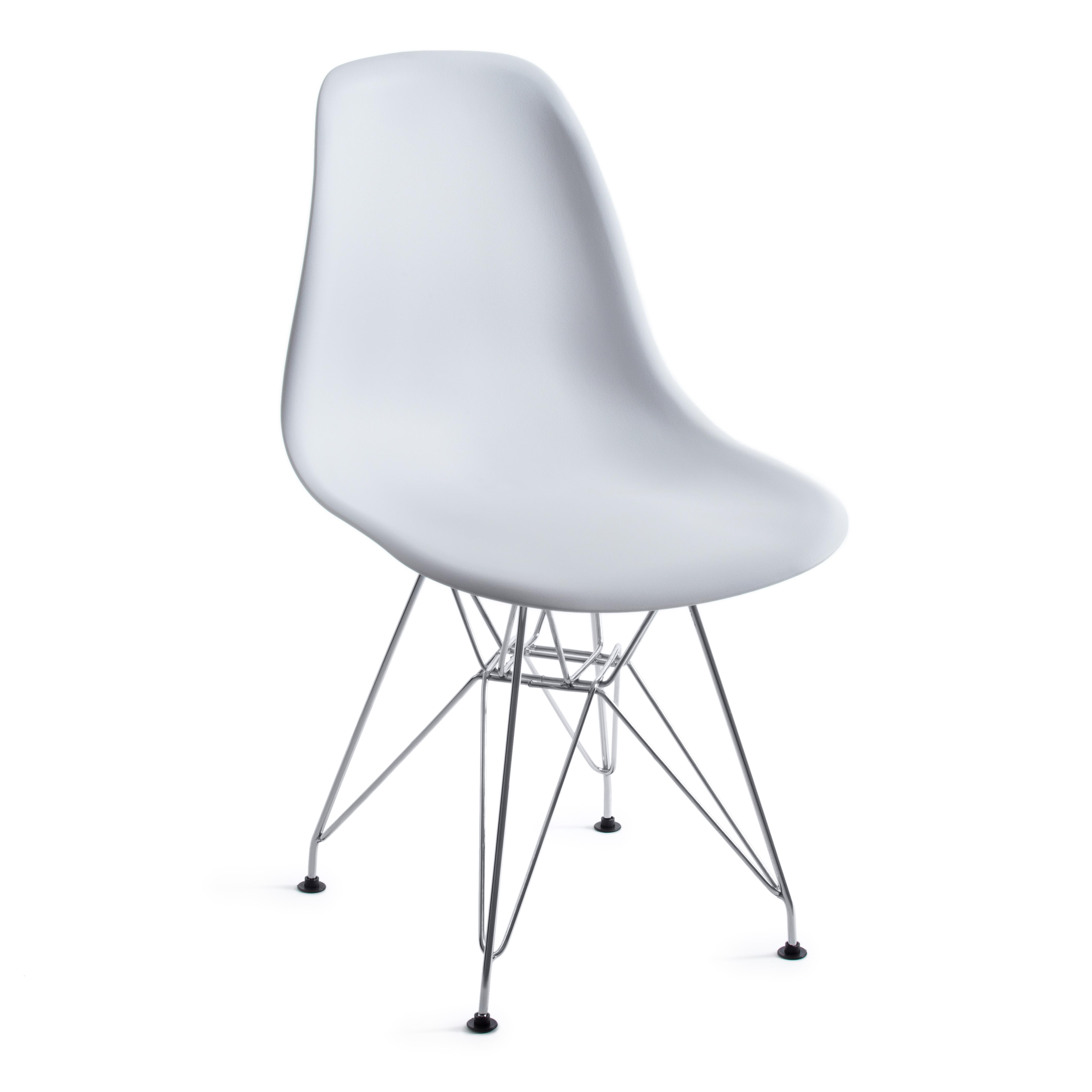 Стул CINDY IRON CHAIR (EAMES) (mod. 002) металл, пластик, 51x46x82,5, белый
