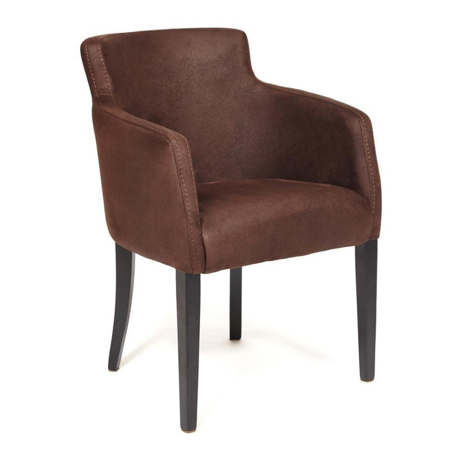 Кресло KNEZ Бук, 59,5 х 57 х 79,5 см , ножки: wenge, нубук - коричневый (нубук 7)