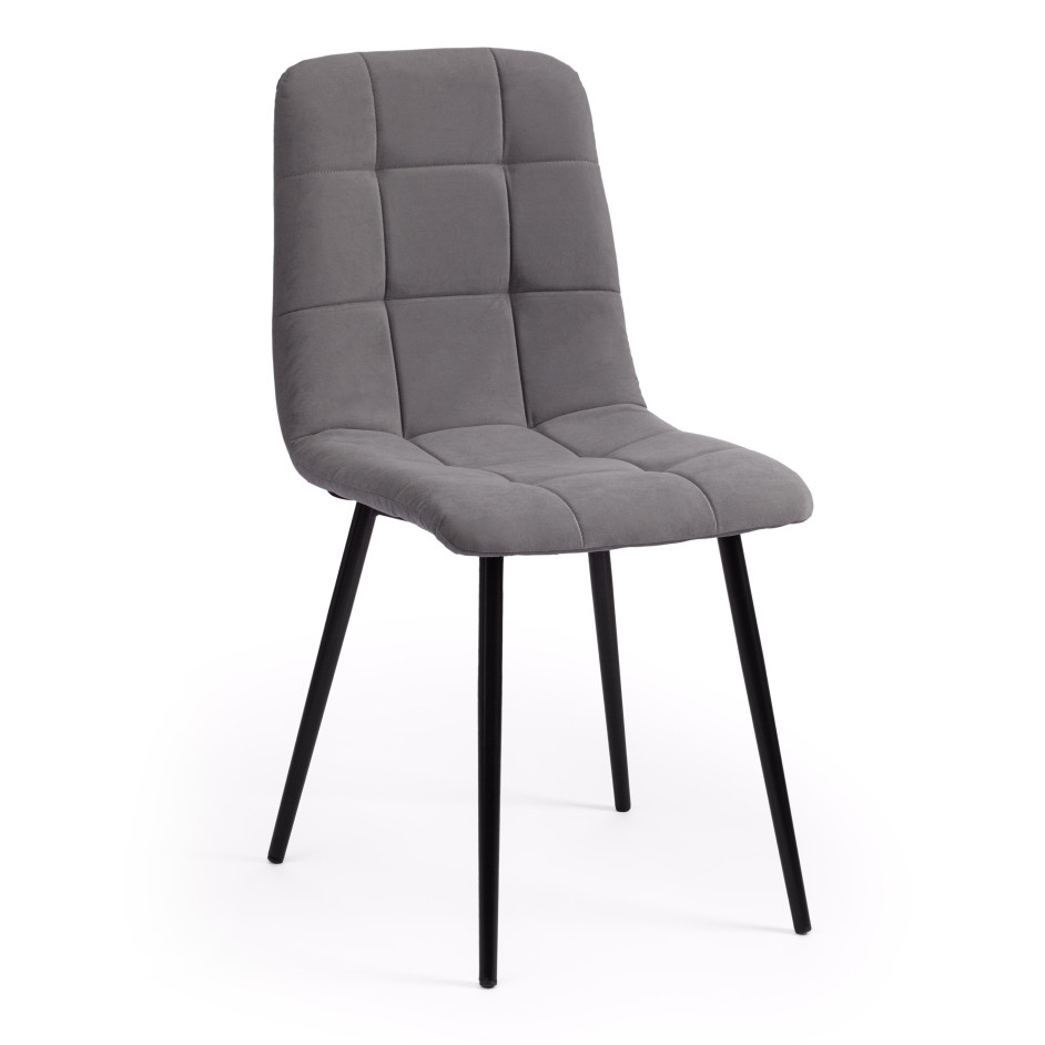 Стул CHILLY MAX / 1 шт. в упаковке Велюр/металл , 45 х 54 х 90 см , серый 25/черный