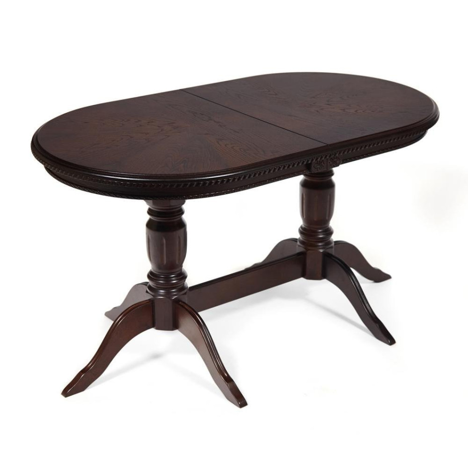 Стол COPPOLA бук, мдф, 140+40x80x77см, Tobacco, узор "Звёздочка"