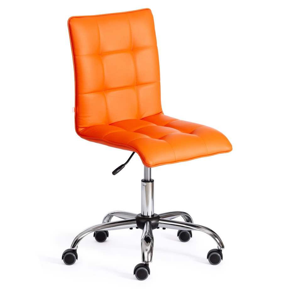 Кресло ZERO кож/зам, оранжевый, 14-43