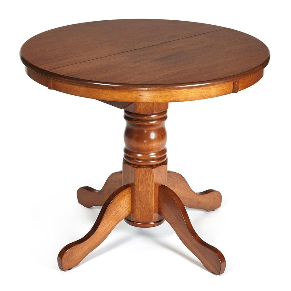 Стол NAVARRESE (mod. E-R36R+12AV NMO-2A) дерево гевея/мдф, 90+30х76см, rustic oak (дуб)