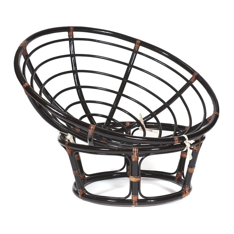 Кресло PAPASAN/ПАПАСАН 23/01 W /без подушки/ 115х101х104 см, Antique brown (античный черно-коричневый)