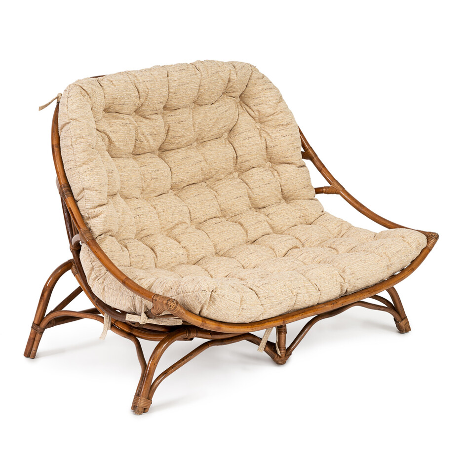 Софа Venice/Венис / с подушкой / 132x105x90 см, coco brown (коричневый кокос), подушка ткань Старт