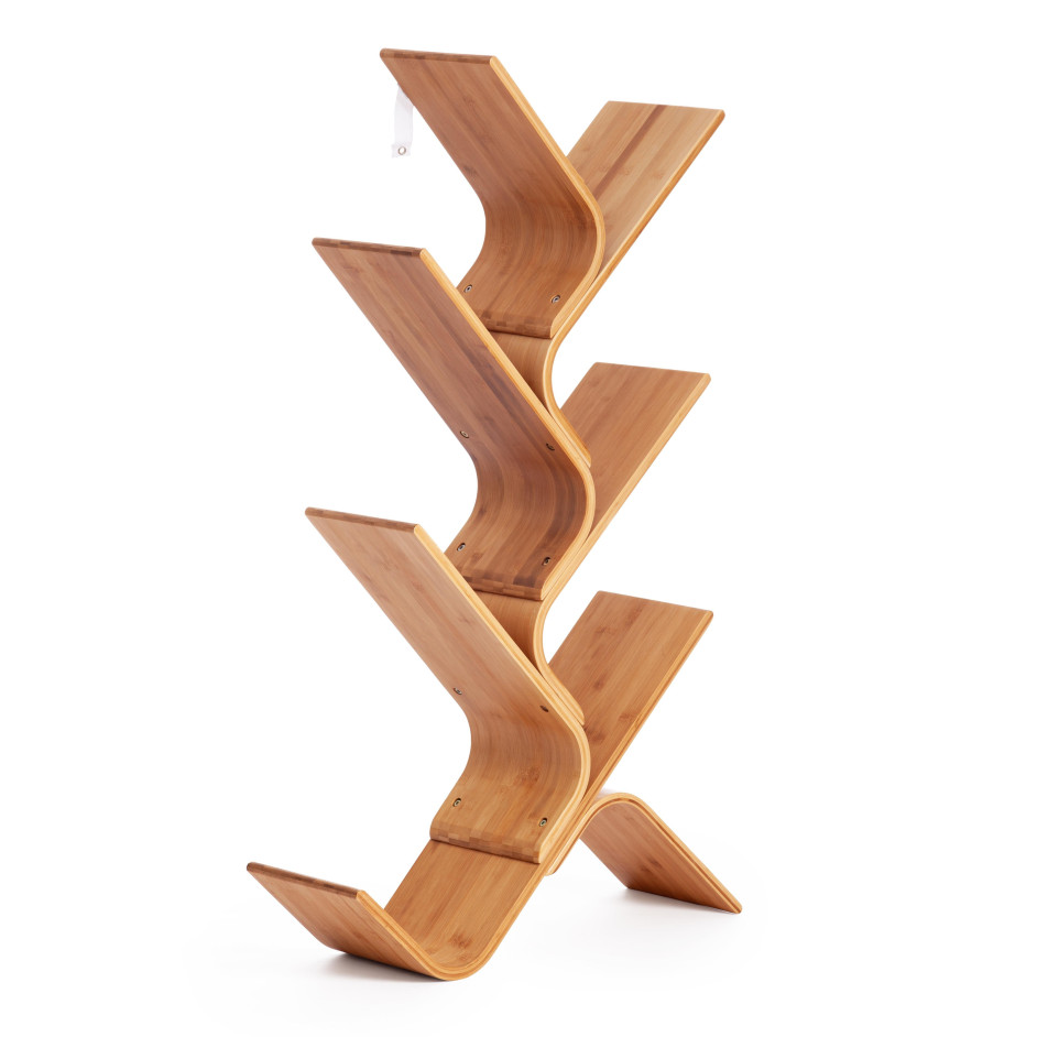 Этажерка книжная (mod. JWFU-00028) прессованный бамбук, 59х20х108 см, натуральный