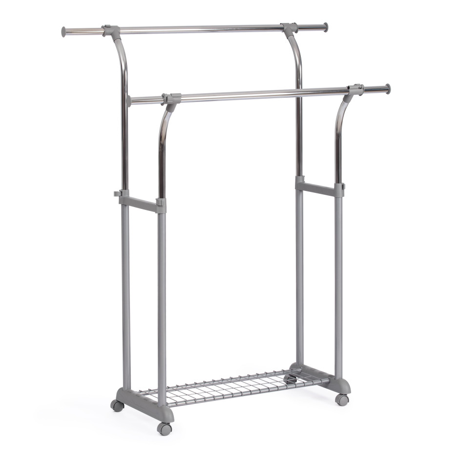 Вешалка CH-4375 85-145x44x102-170 см, серый/хром