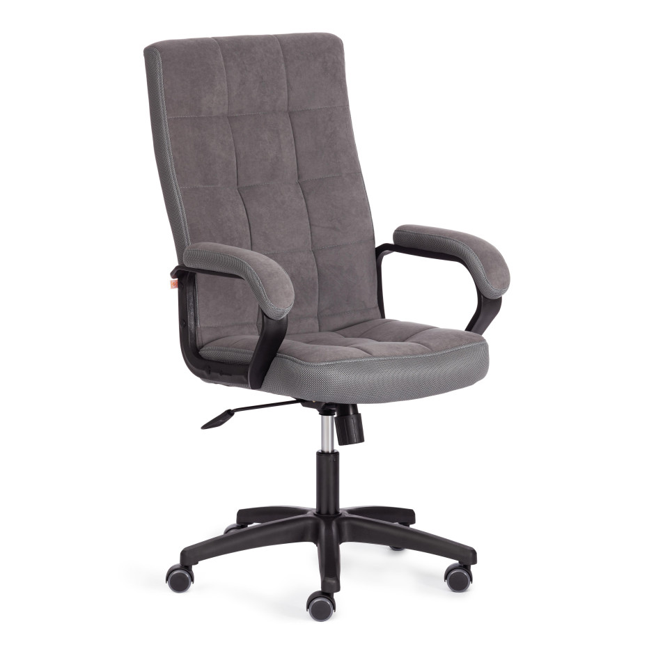 Кресло TRENDY (22) флок/ткань, серый, 29/TW-12