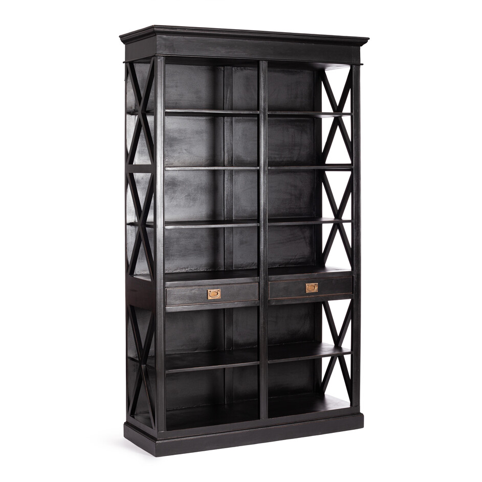 Библиотека Secret de Maison BLACK LABEL (mod. DA-2379) дерево манго/мдф, 130х47х220 см, черный