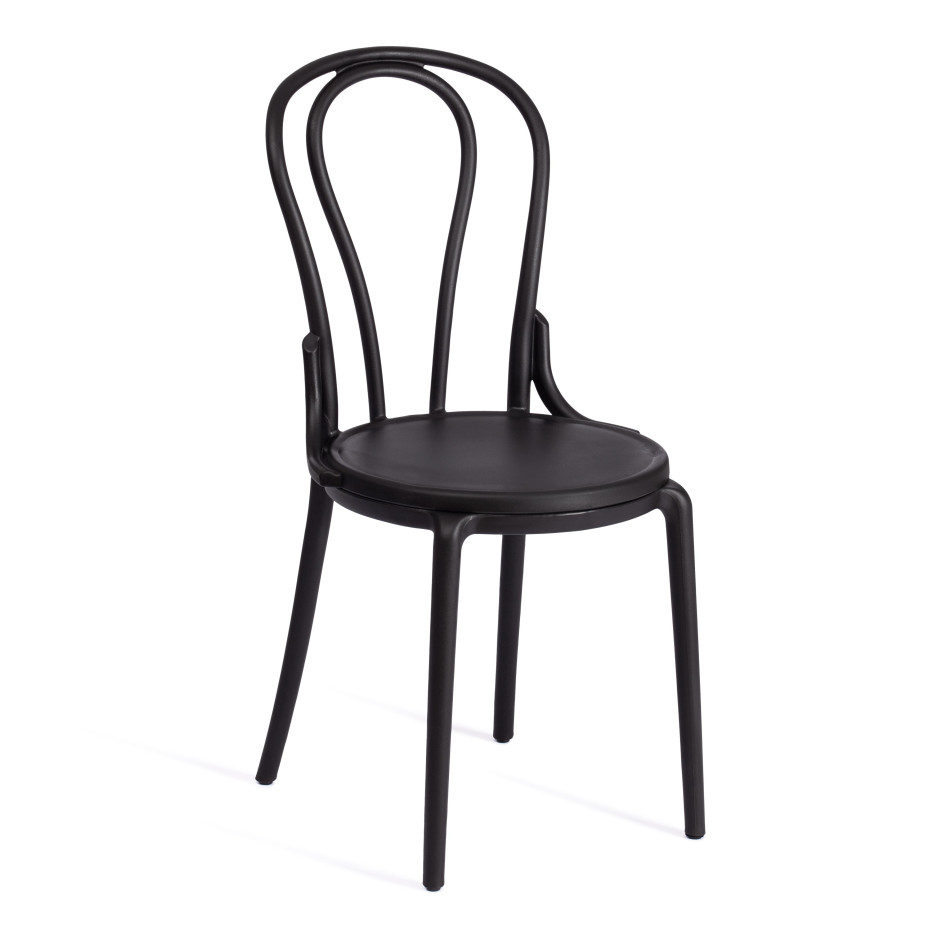 Стул THONET (mod. PL62) пластик, 42 x 52 x 89 см, Black (черный) 05