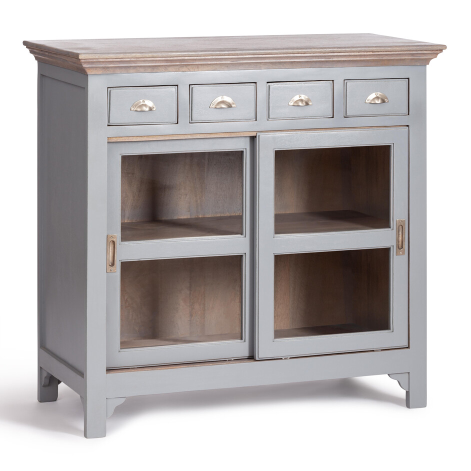 Комод Secret De Maison BRIGHTON ( mod.OD-003 ) дерево акации/дерево манго/МДФ, 102х50х100 см, Antique grey/grey wash