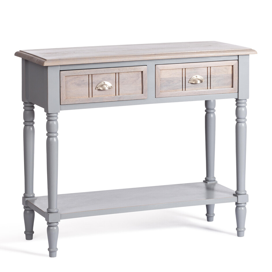 Консоль Secret De Maison BRIGHTON ( mod.OD-002 ) дерево акации/дерево манго/МДФ, 100х45х85 см, Antique grey/grey wash